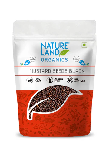 Natureland Organics Mustard Black Seeds 150 gm