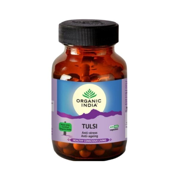 Organic India Tulsi – Anti Stress & Anti Ageing Capsule