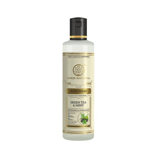 Khadi Naturals Green Tea & Mint Bodywash (SLS & Paraben Free)