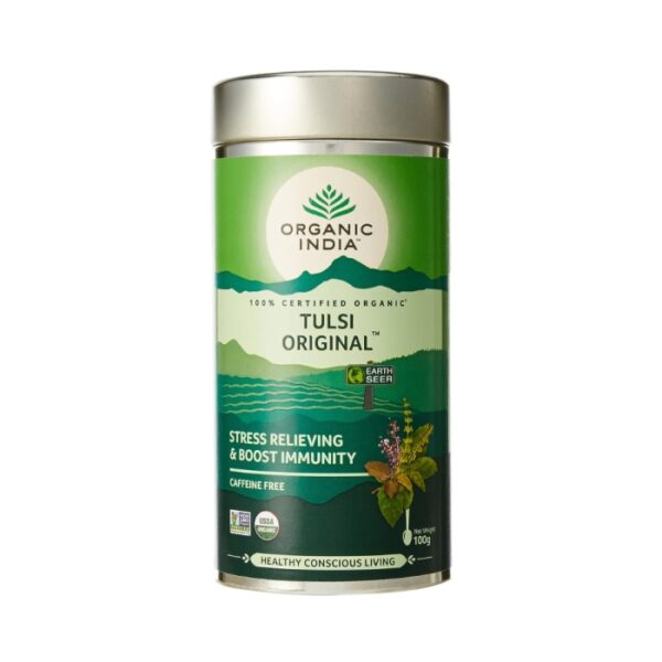Organic India Tulsi Original – Caffeine Free Tin