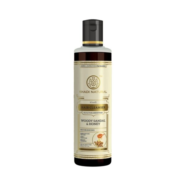 Khadi Naturals Sandalwood & Honey Hair Cleanser (SLS & Paraben Free)