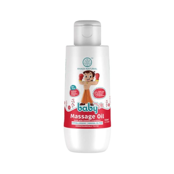 Khadi Naturals Baby Massage Oil with Coconut and Turmeric