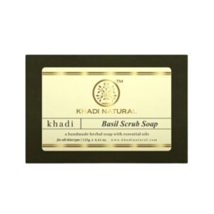 Khadi Naturals Basil Scrub Soap