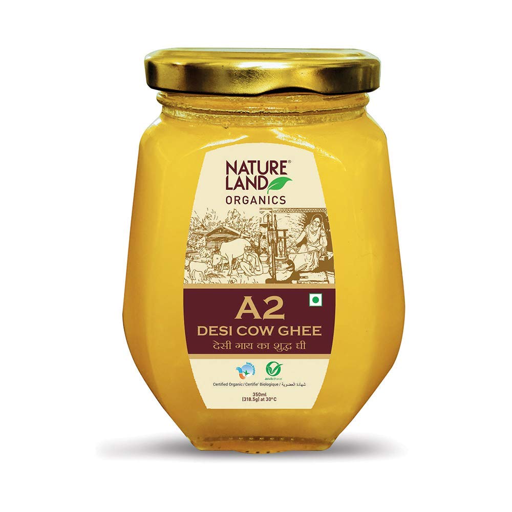 Natureland Organics A2 Desi Cow Ghee 350 ml
