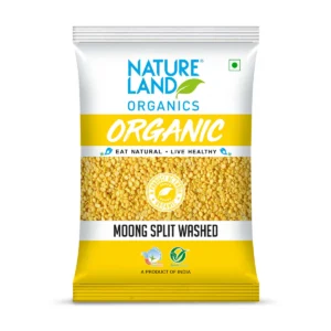 Natureland Organics Moong Split Washed (Moong Mogar Dal) 1 kg
